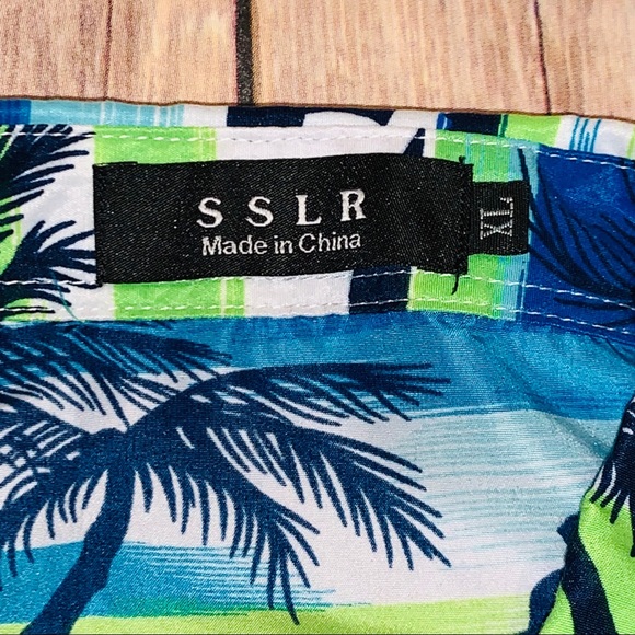 SSLR Mens button down shirt Hawaiian Shirt Sz XL - Picture 5 of 7